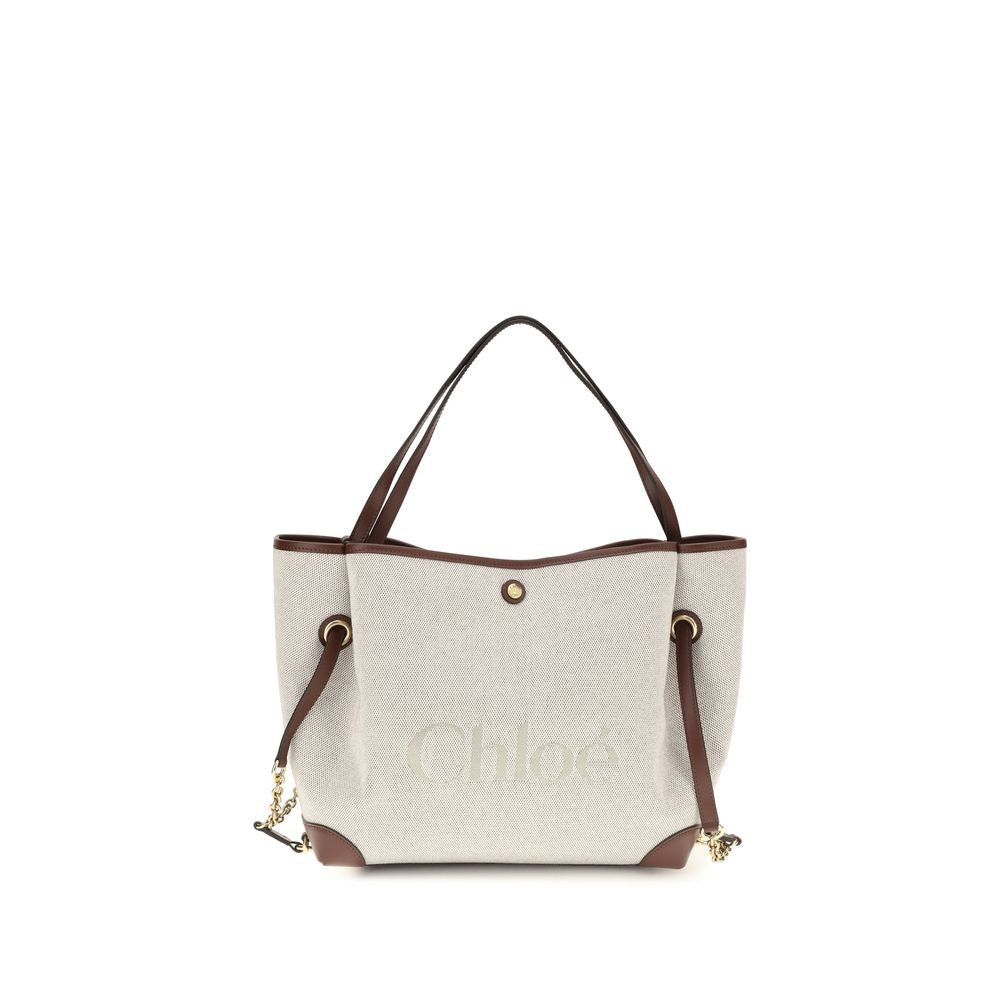 Chloé Beige Cotton Shoulder Bag