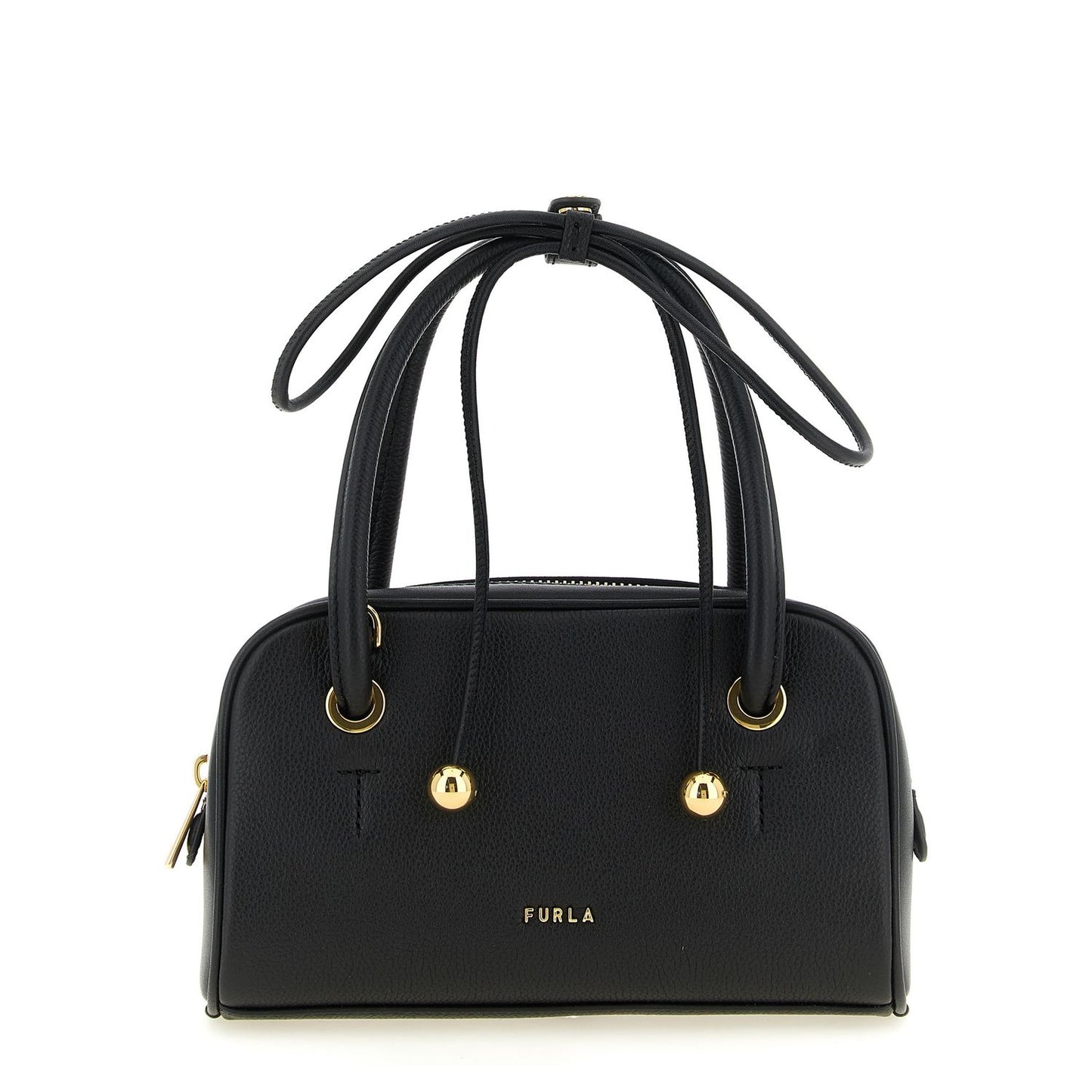 Furla Black Calfskin Handbag