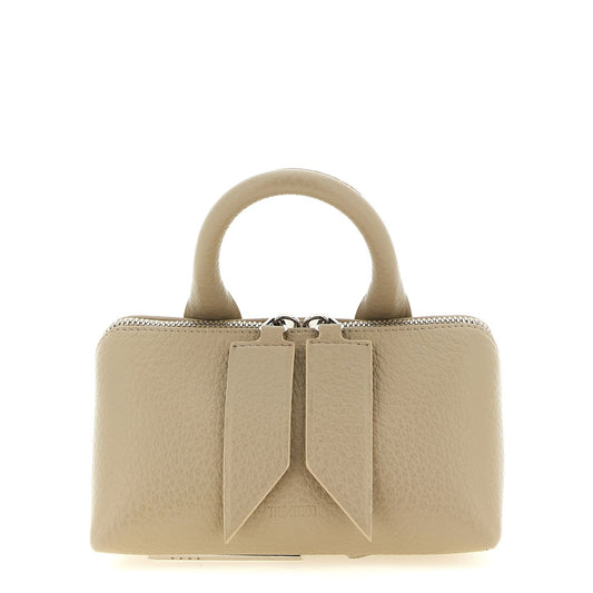 The Attico Beige Bovine Leather Handbag