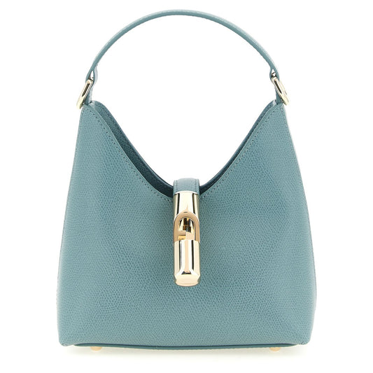 Furla Blue Calfskin Handbag