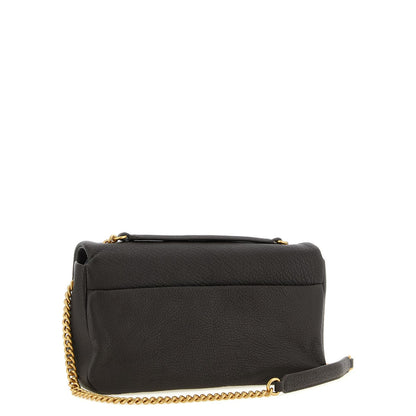 PINKO Brown Lamb Leather Shoulder Bag