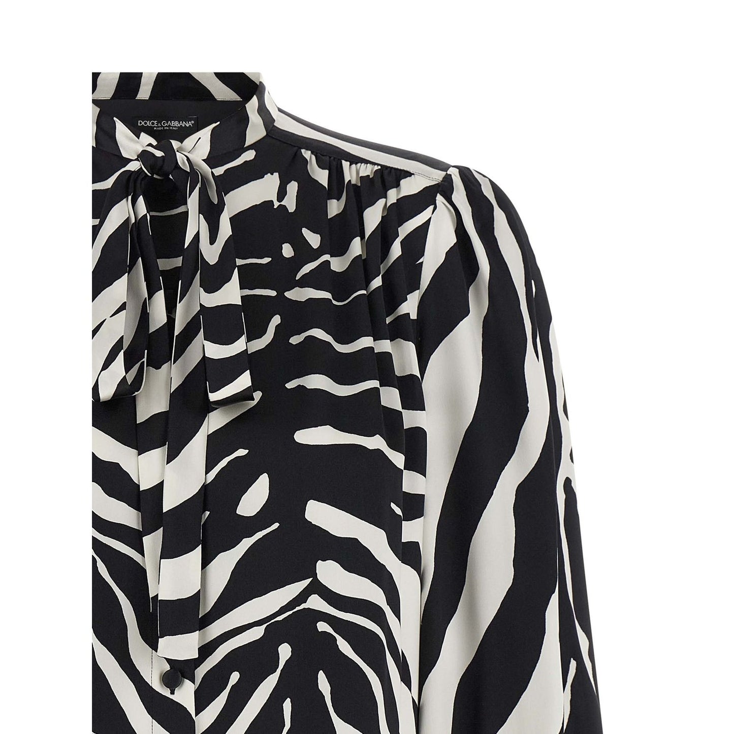 Dolce & Gabbana Bicolor Silk Blouse