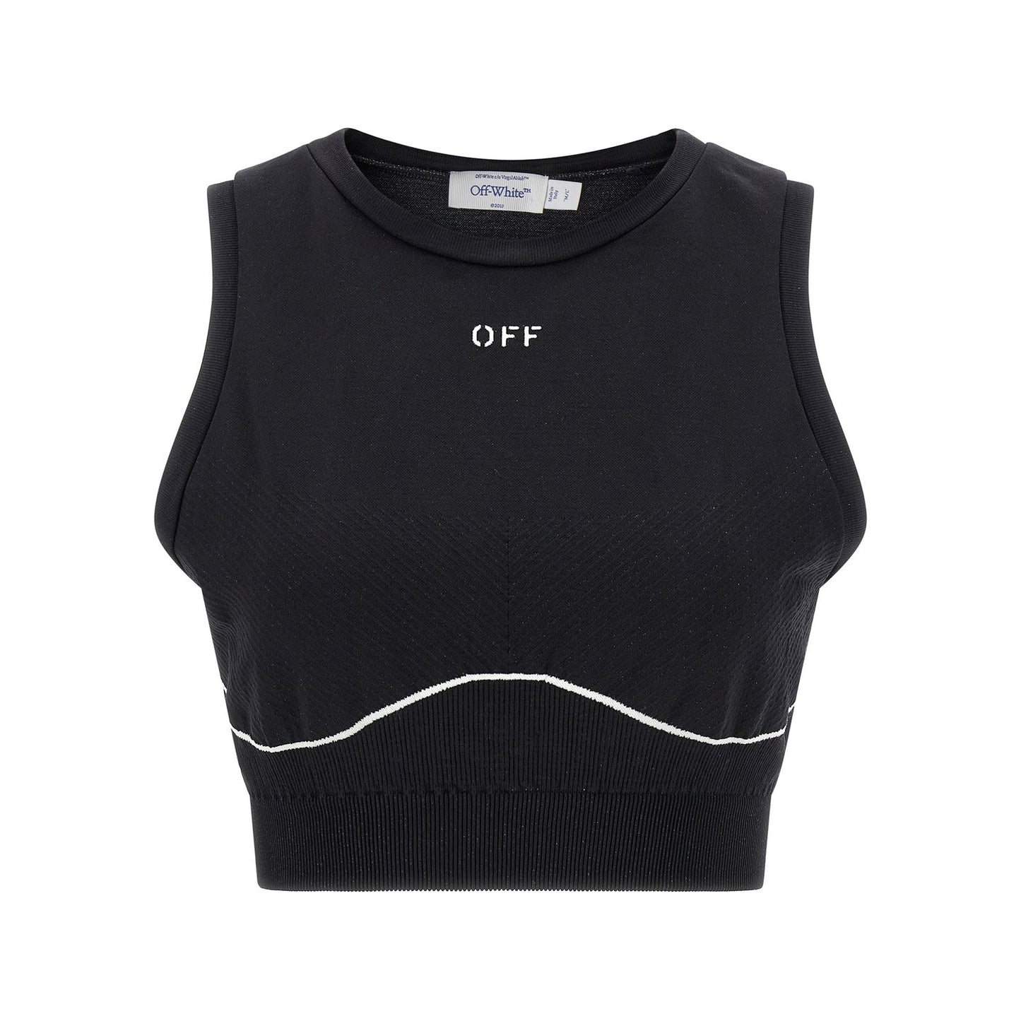 Off-White Black Polyamide Sport Bra