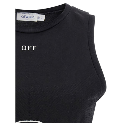 Off-White Black Polyamide Sport Bra