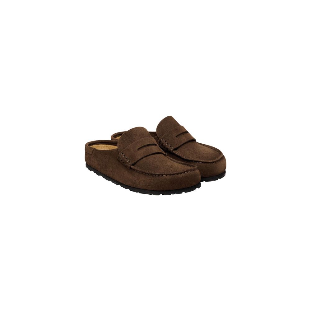 Birkenstock Brown Suede Leather Moccassin
