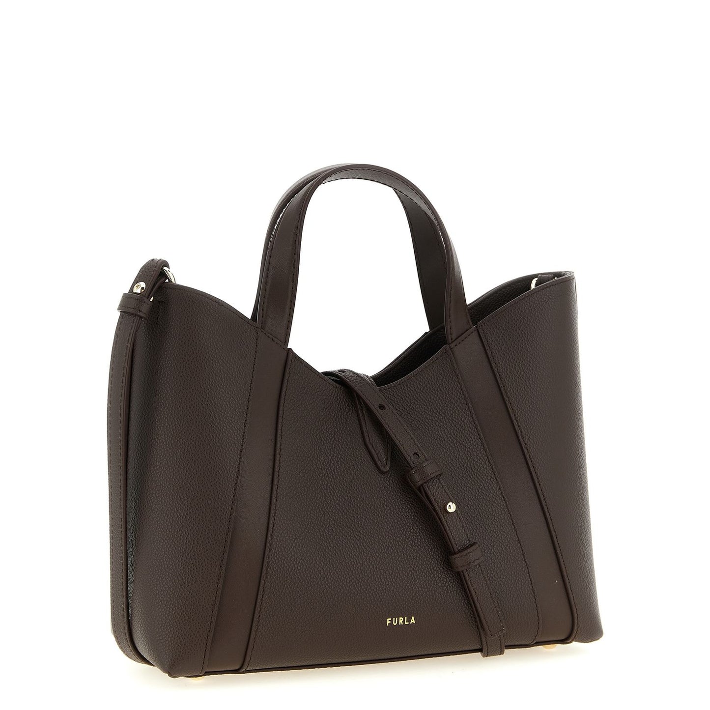 Furla Brown Calfskin Tote Bag
