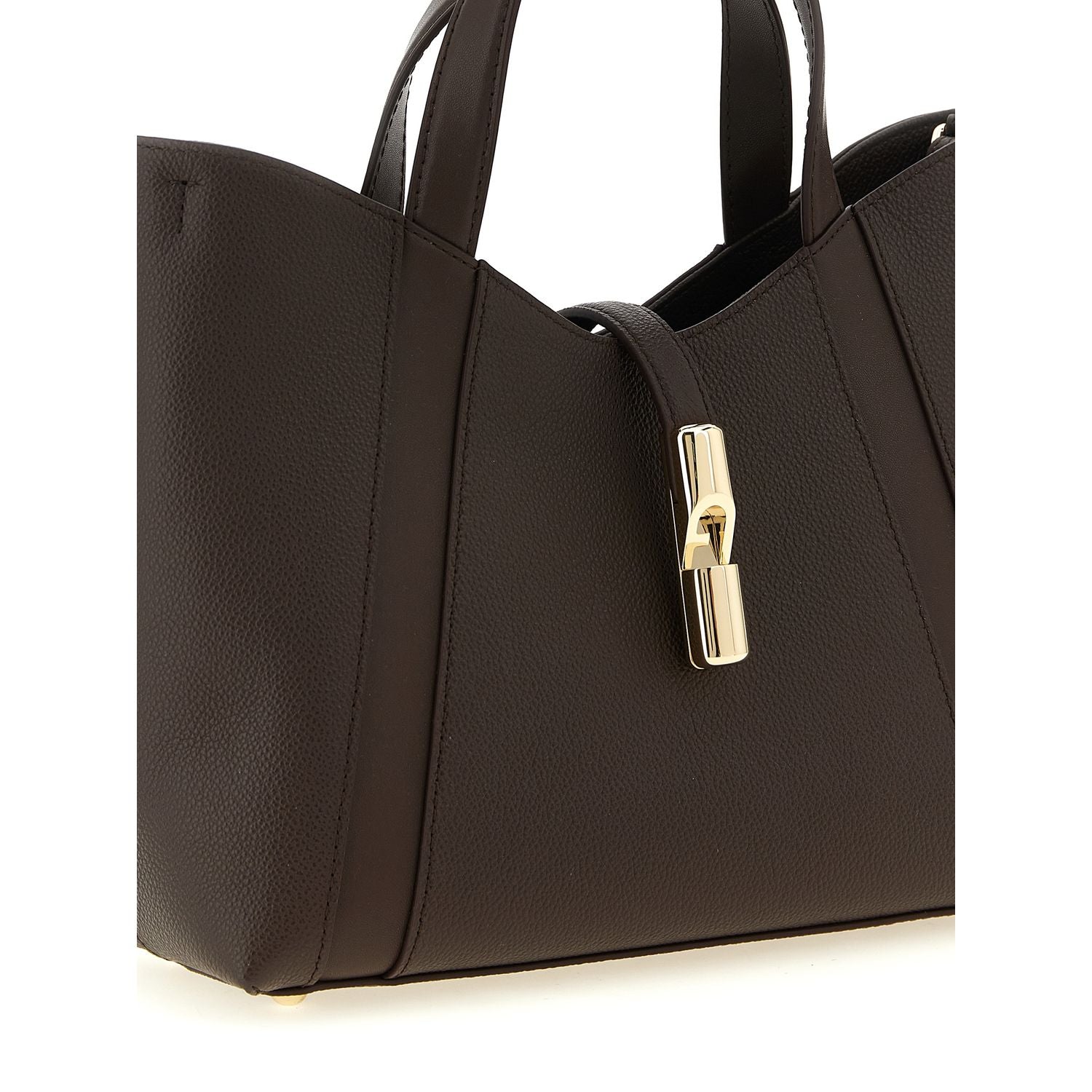 Furla Brown Calfskin Tote Bag
