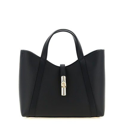 Furla Black Calfskin Tote Bag