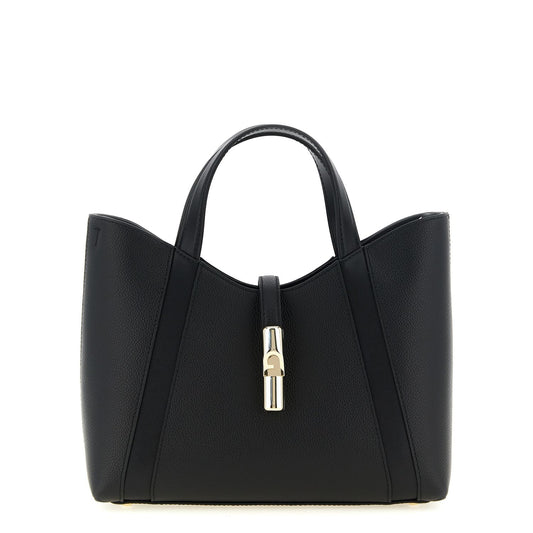Furla Black Calfskin Tote Bag