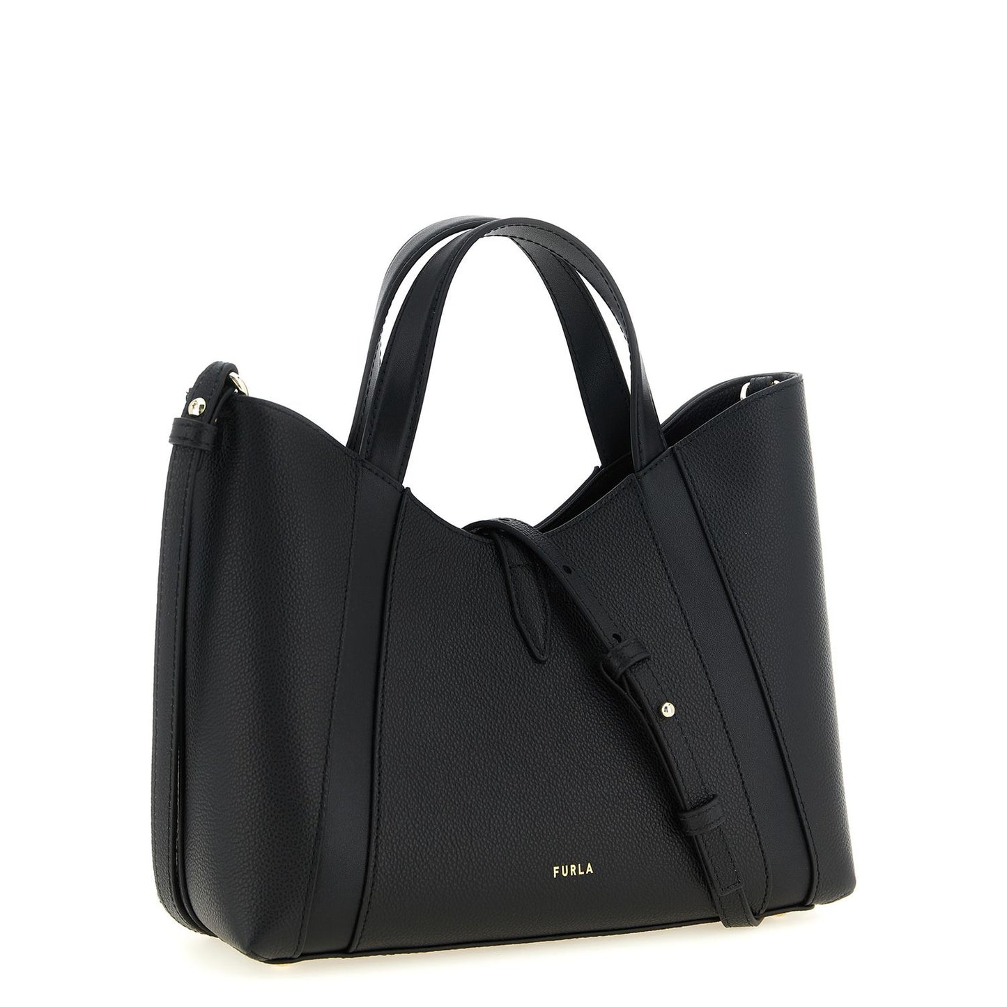 Furla Black Calfskin Tote Bag