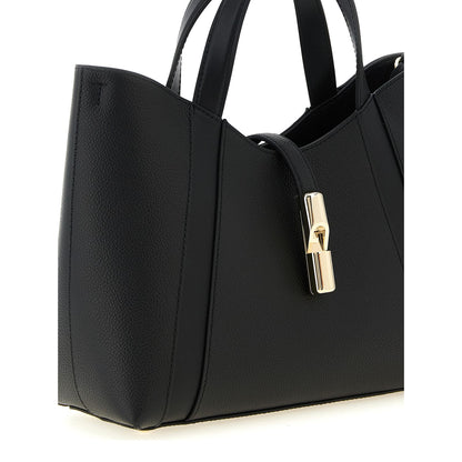 Furla Black Calfskin Tote Bag