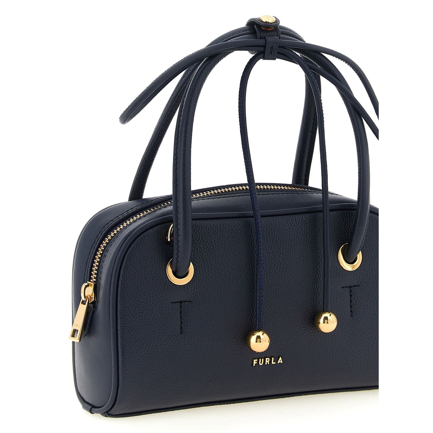 Furla Blue Calfskin Handbag