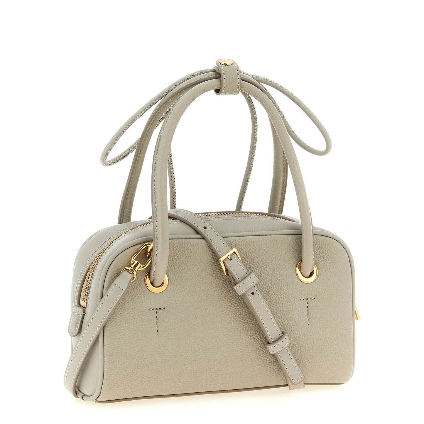 Furla Gray Calfskin Handbag