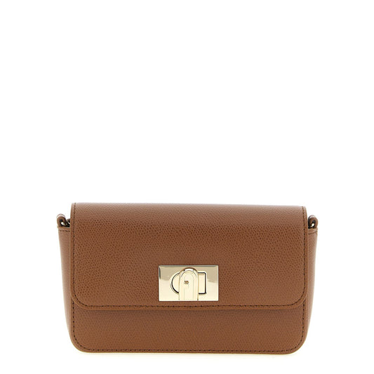 Furla Brown Calfskin Crossbody Bag