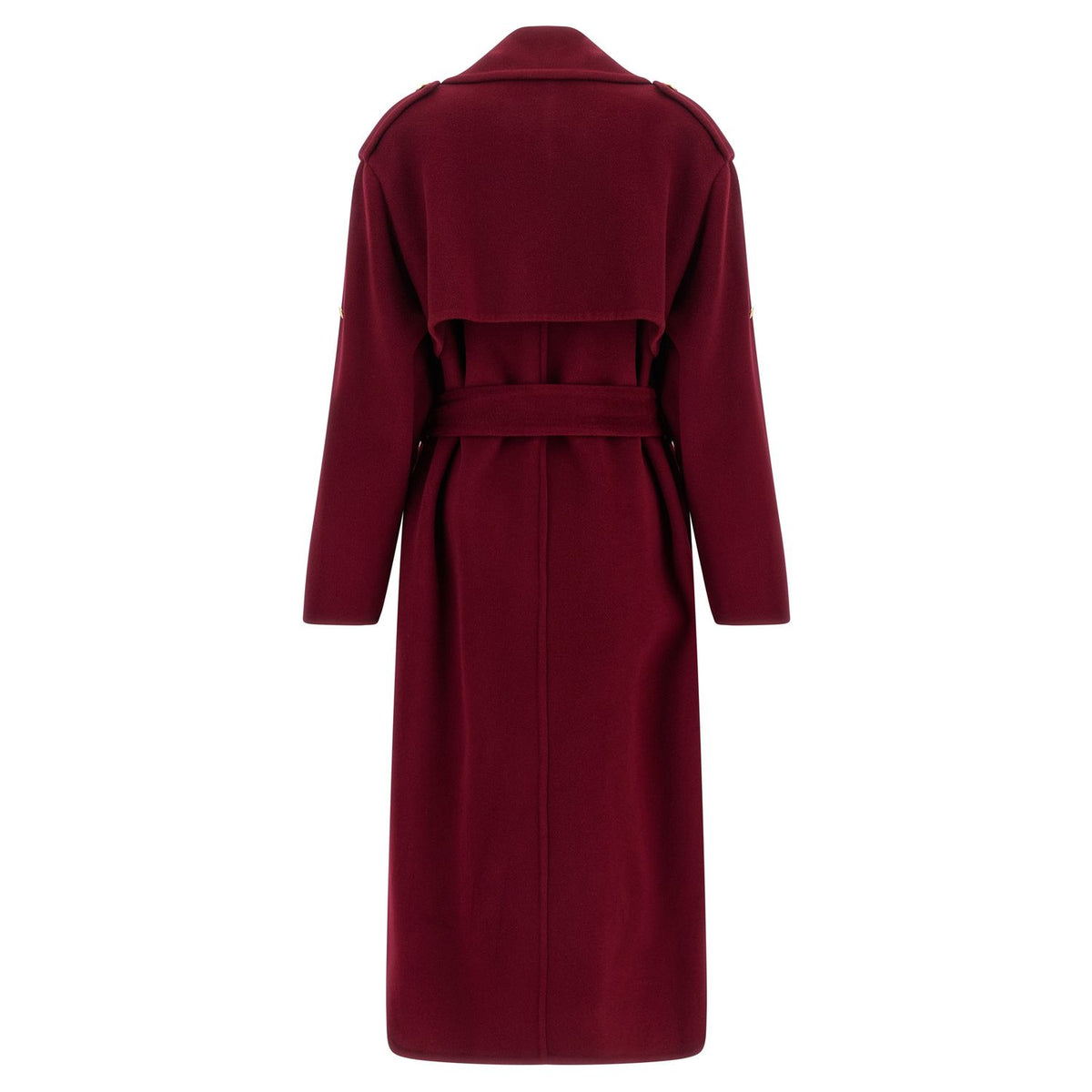 Alberta Ferretti Red Wool Coat