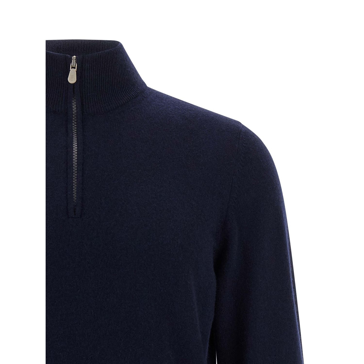 Brunello Cucinelli Blue Cashmere Cardigan