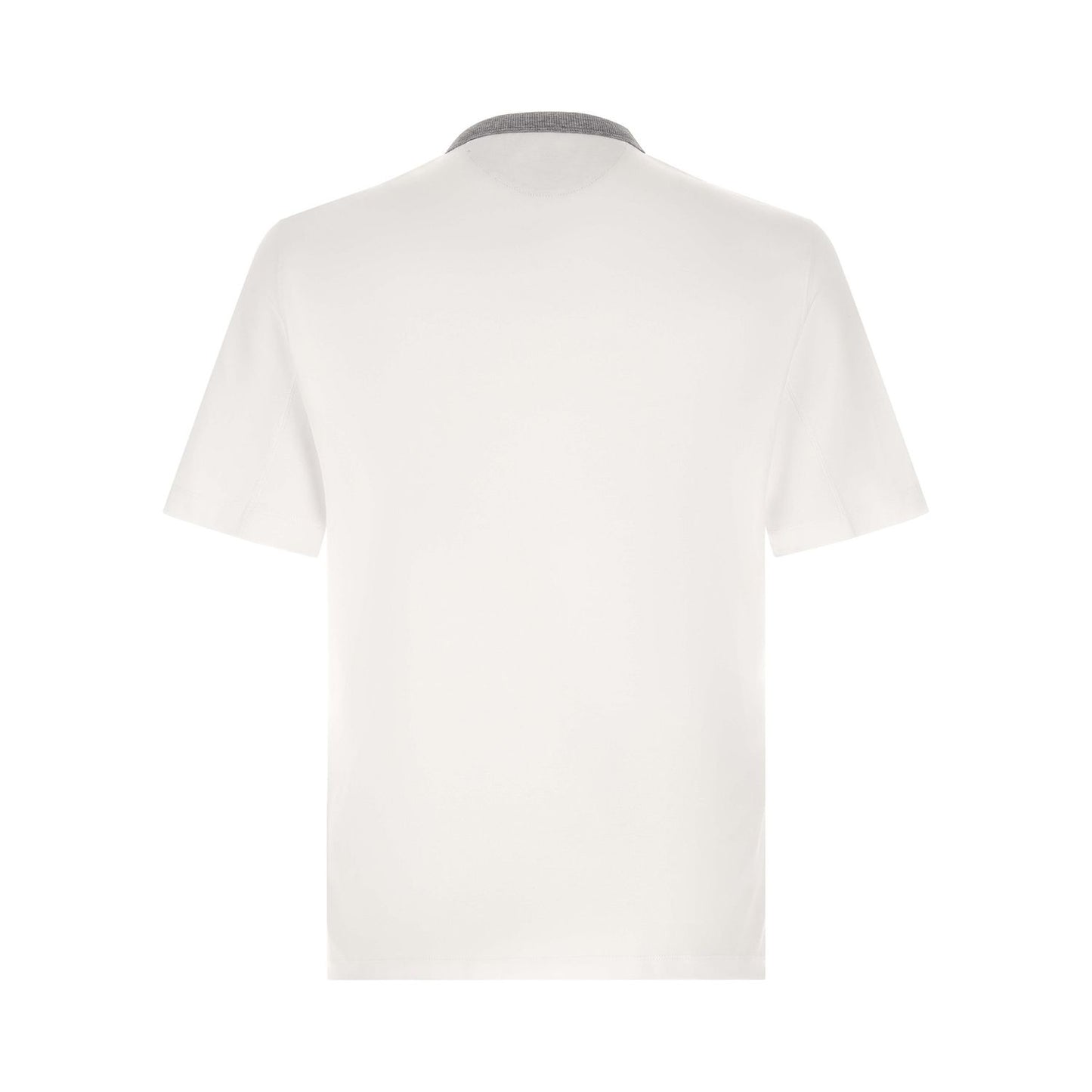 Brunello Cucinelli White Cotton T-Shirt