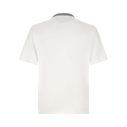 Brunello Cucinelli White Cotton T-Shirt