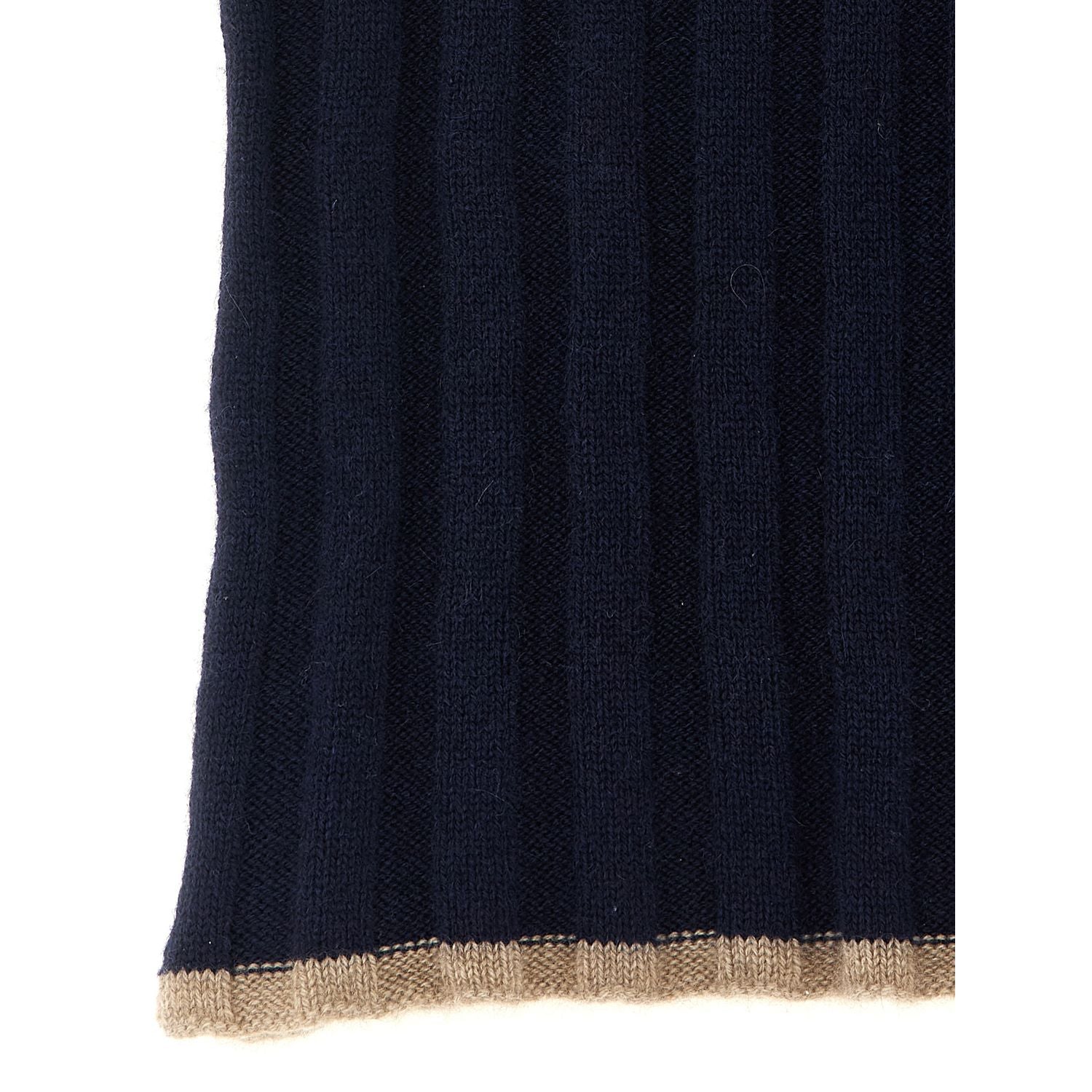 Brunello Cucinelli Blue Cashmere Scarf