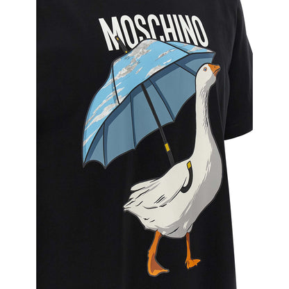 Moschino Black Cotton T-Shirt