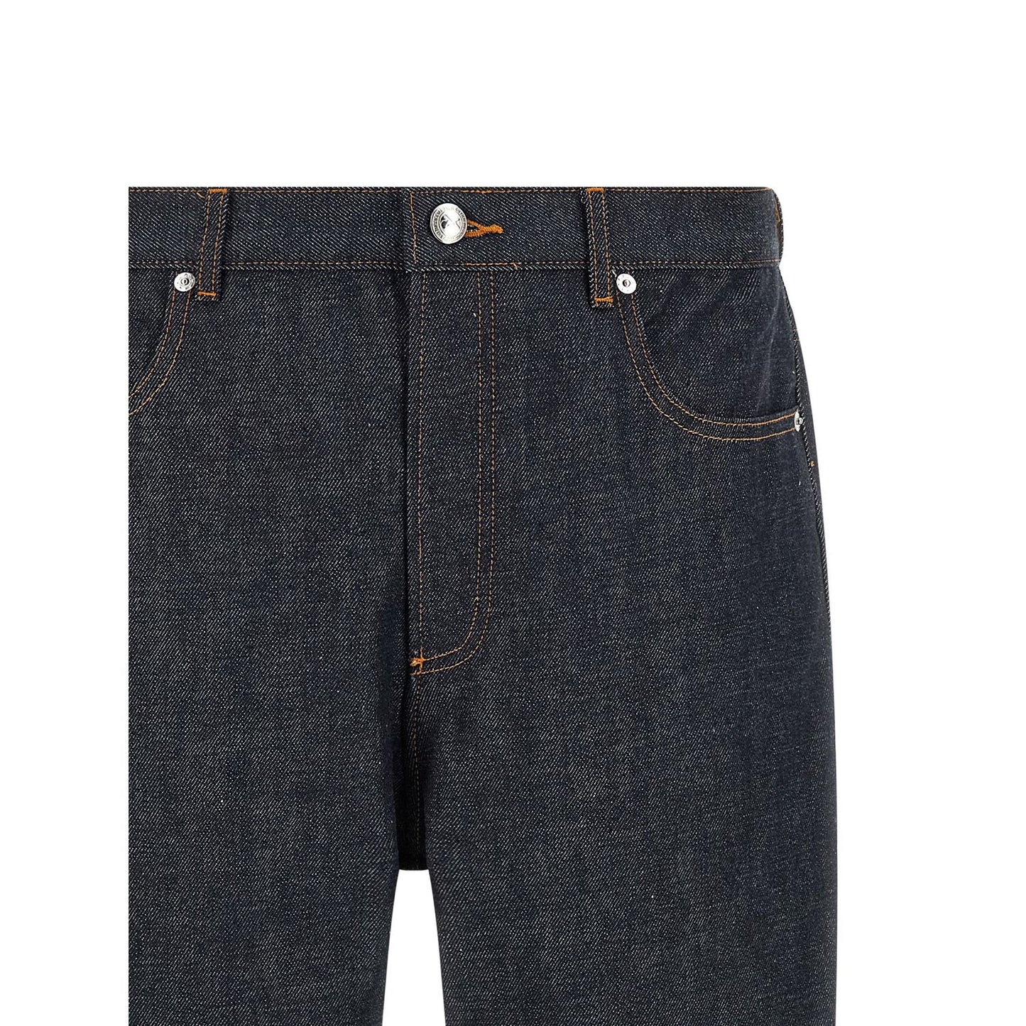 A.P.C. Blue Cotton Relaxed Fit Jeans