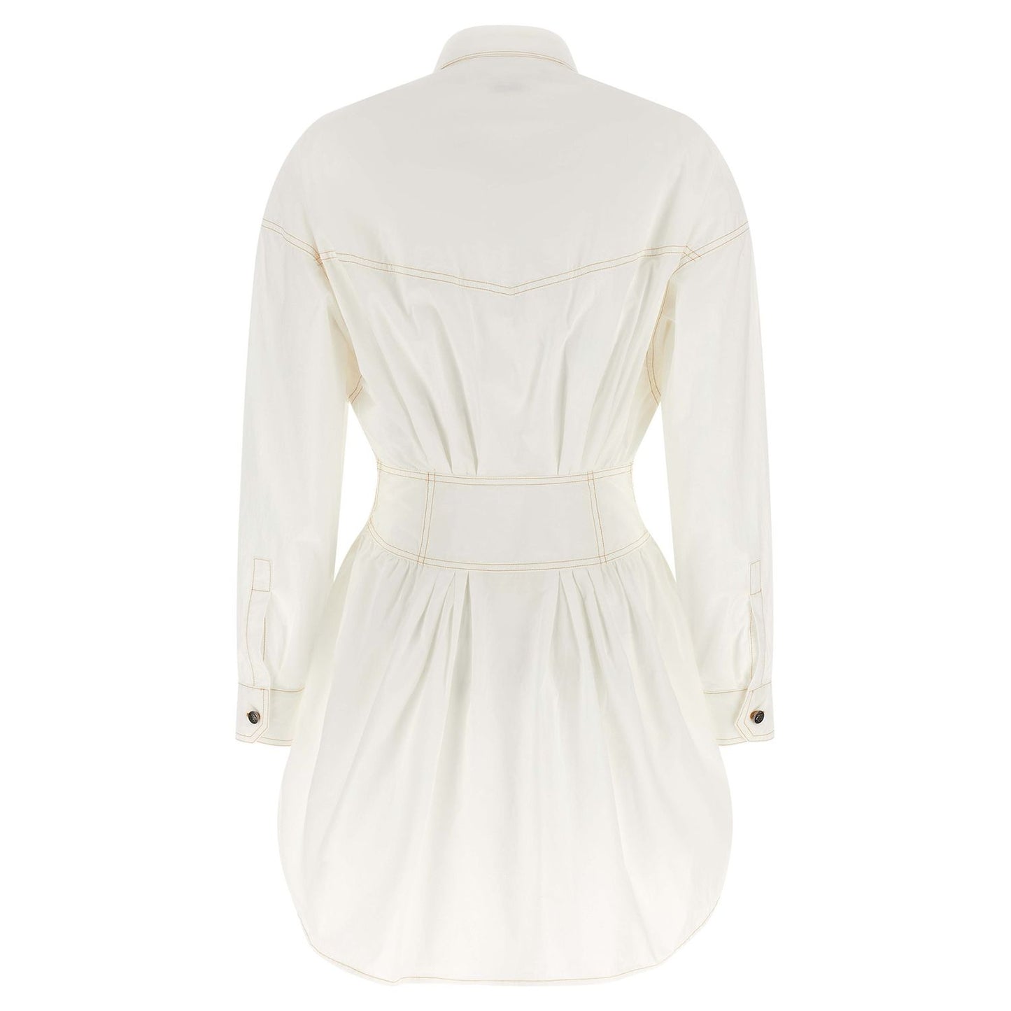 Versace White Cotton Short Dress