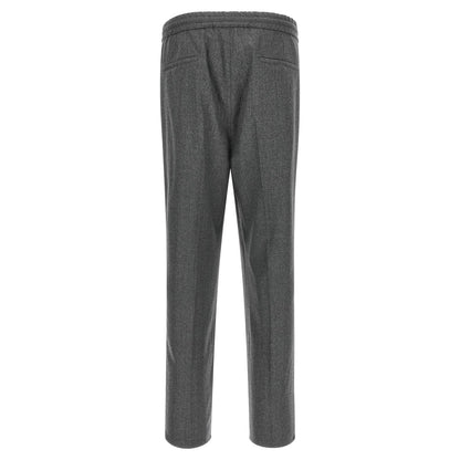 Brunello Cucinelli Gray Virgin Wool Casual Pants