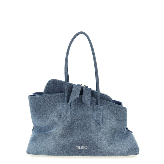 The Attico Blue Cotton Shoulder Bag