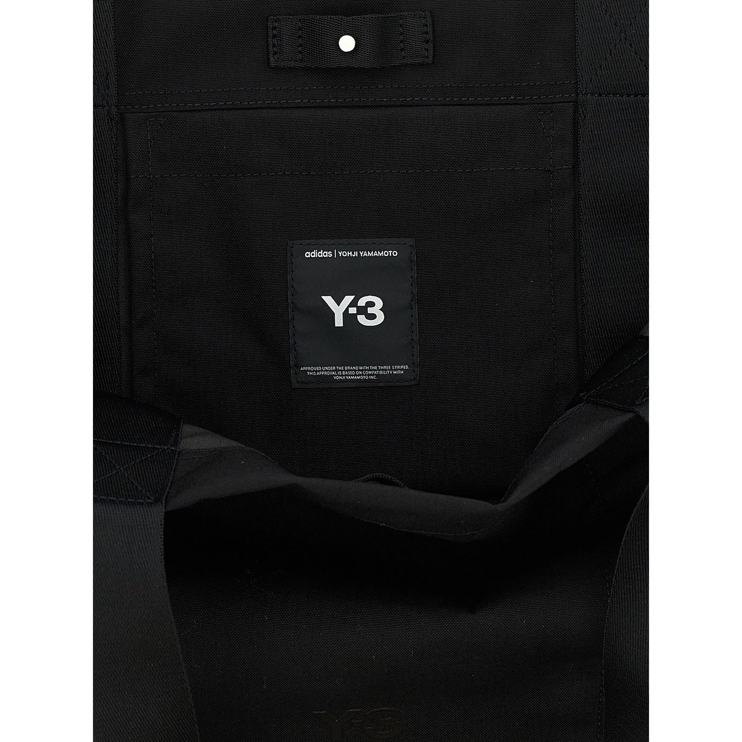 Y-3 Black Polyamide Tote Bag