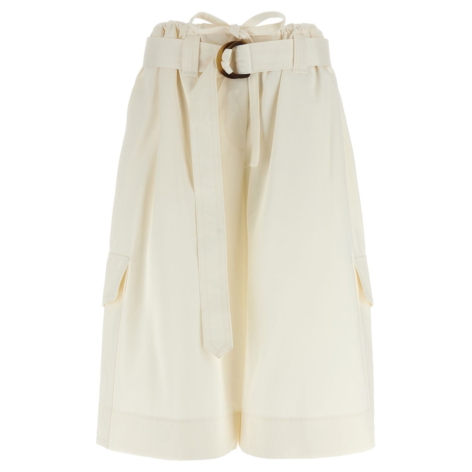Zimmermann White Cotton Bermuda Shorts