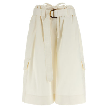 Zimmermann White Cotton Bermuda Shorts