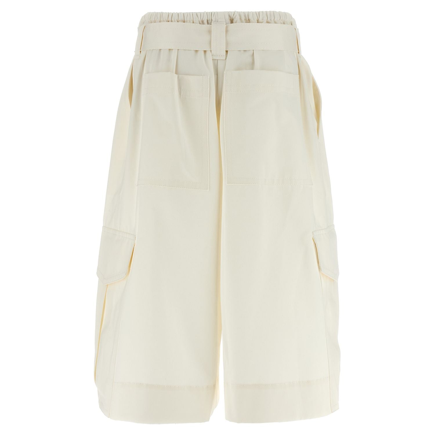 Zimmermann White Cotton Bermuda Shorts
