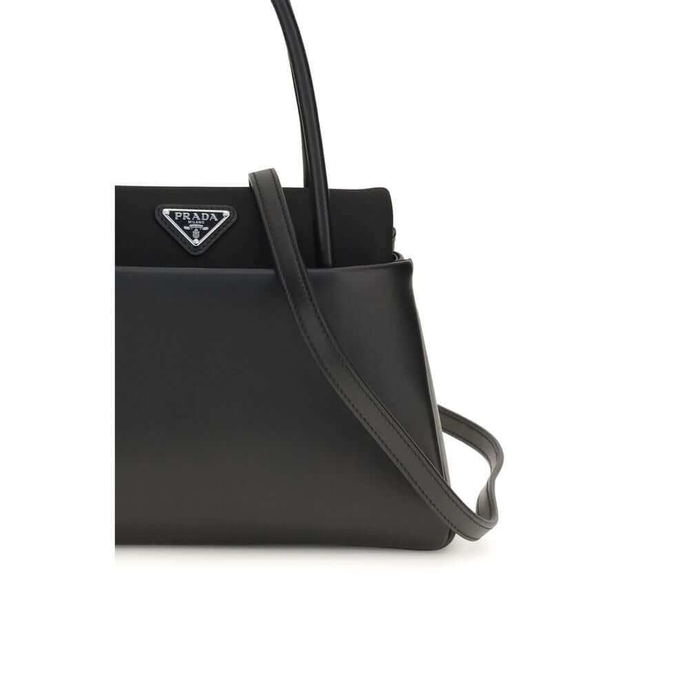 Prada Black Calf Leather Bos Taurus Handbag