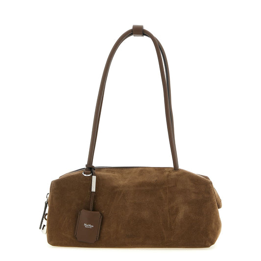 Max Mara Brown Calfskin Shoulder Bag
