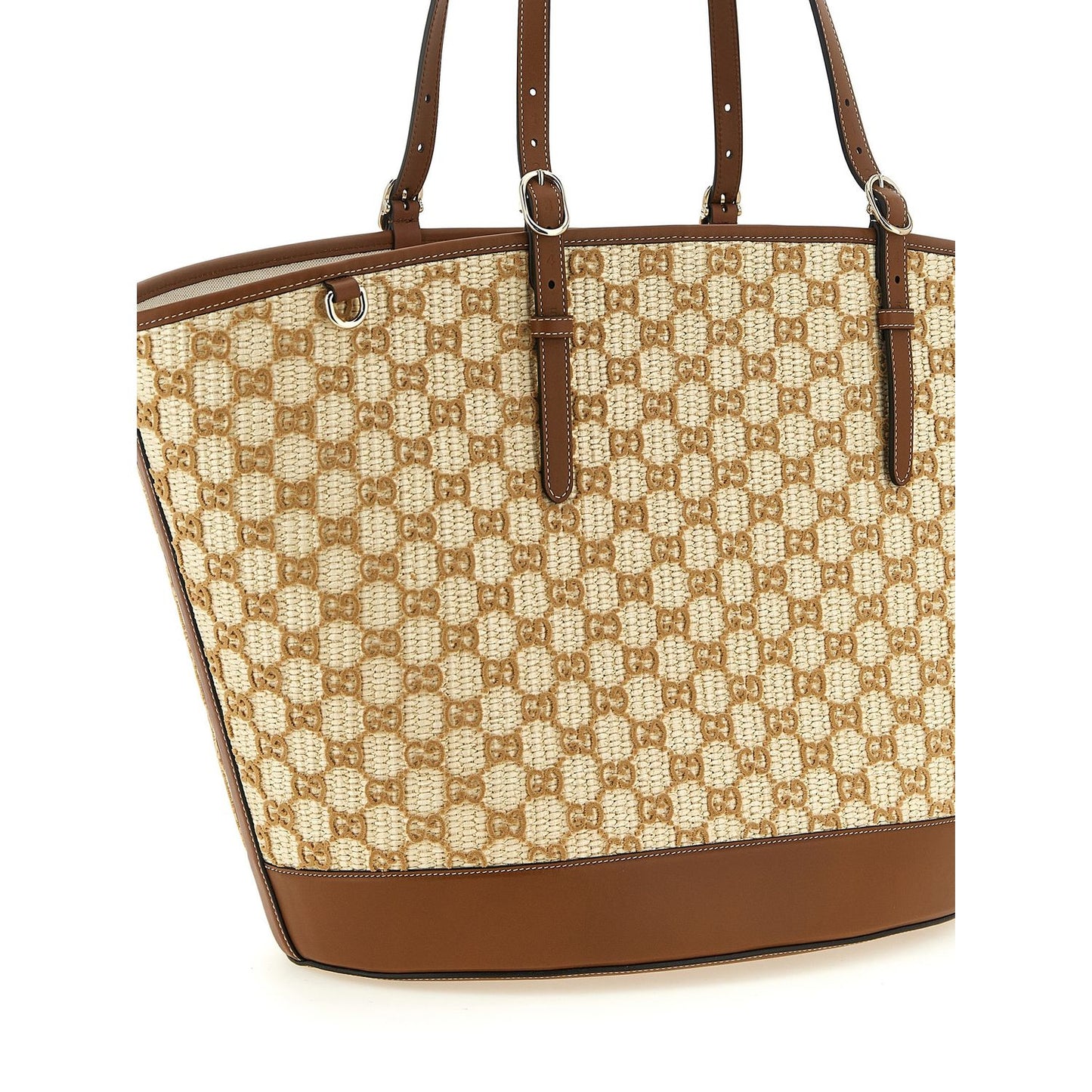 Gucci Brown Cotton Handbag