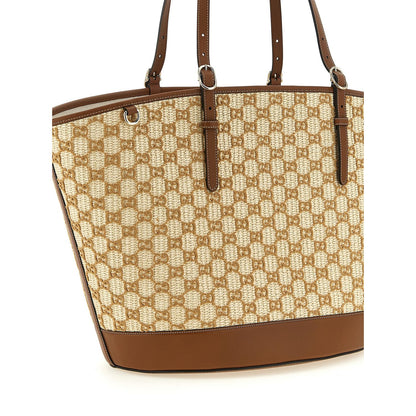 Gucci Brown Cotton Handbag