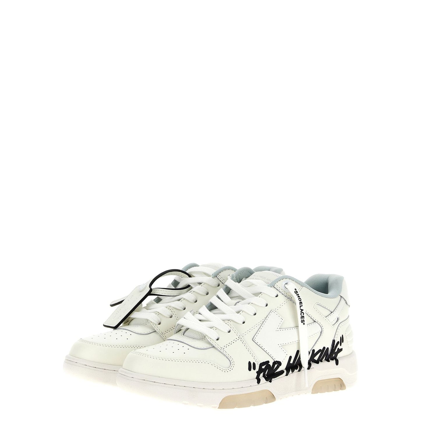Off-White Bicolor Bovine Leather Sneakers