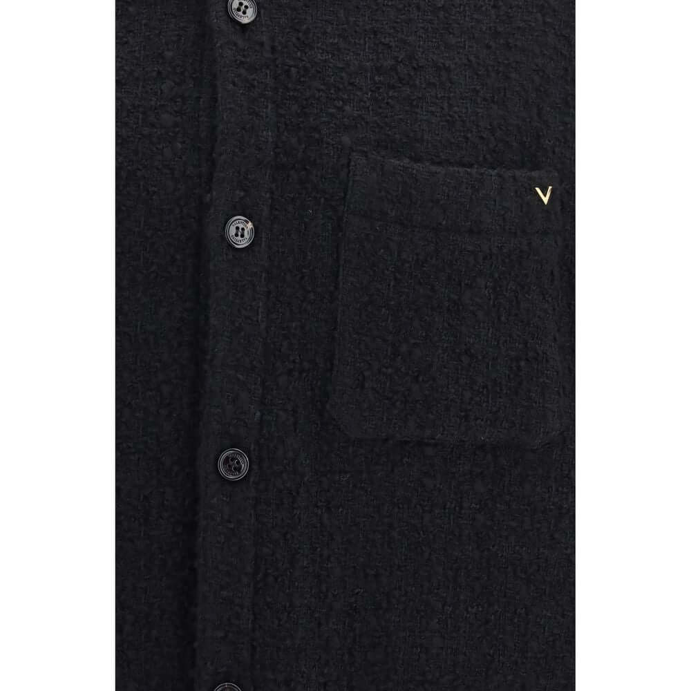 Valentino Garavani Black Cotton Full-Length Jacket