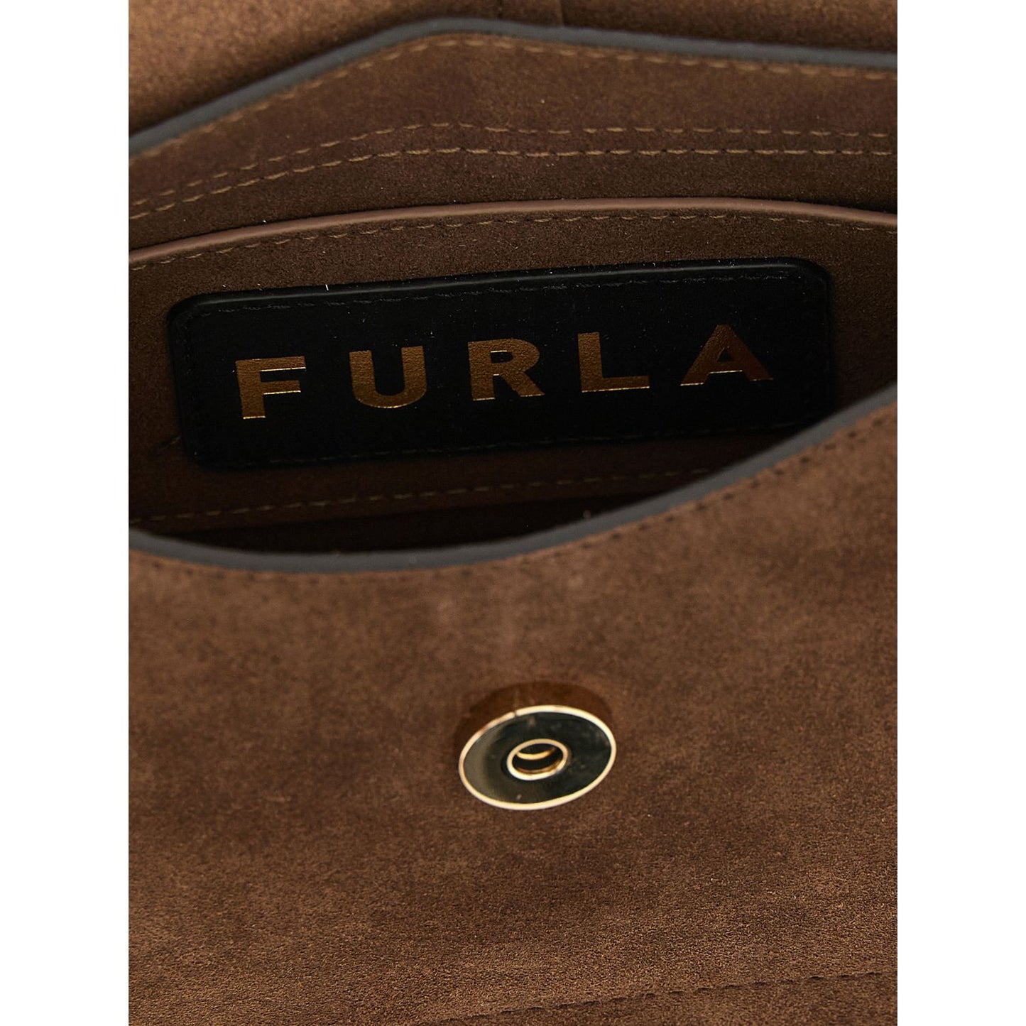 Furla Brown Calfskin Handbag