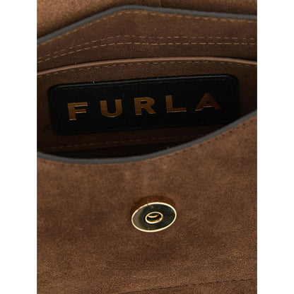 Furla Brown Calfskin Handbag