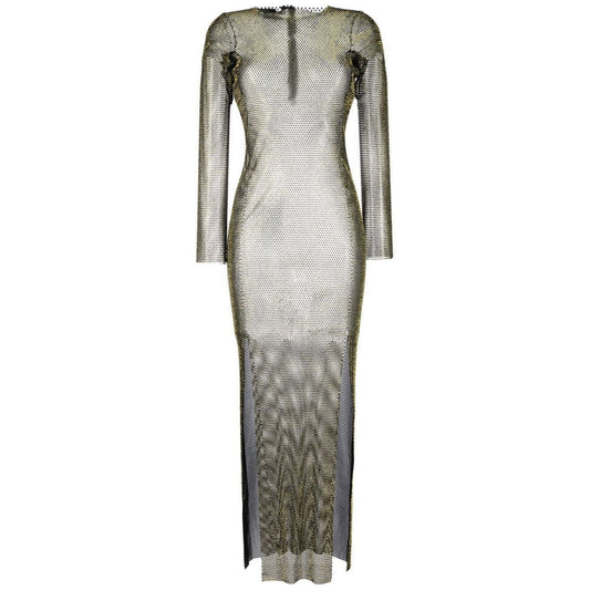 SANTA BRAND Dresses Brown DIAMONDMAXIDRESSBLACK/YELLOW