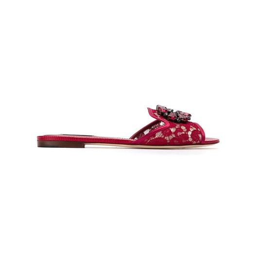 Dolce & Gabbana Rainbow Lace brooch-detail sandals