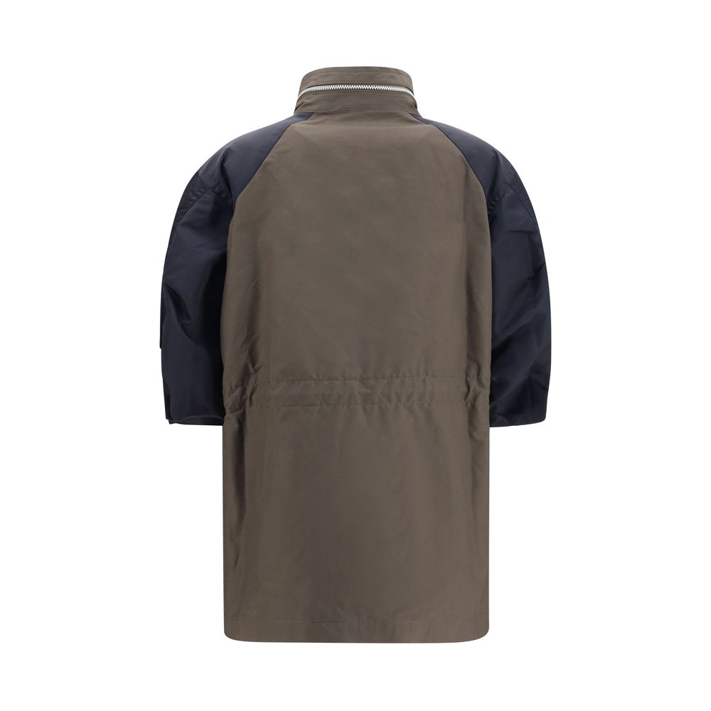 Sacai Bicolor Cotton Shell Jacket