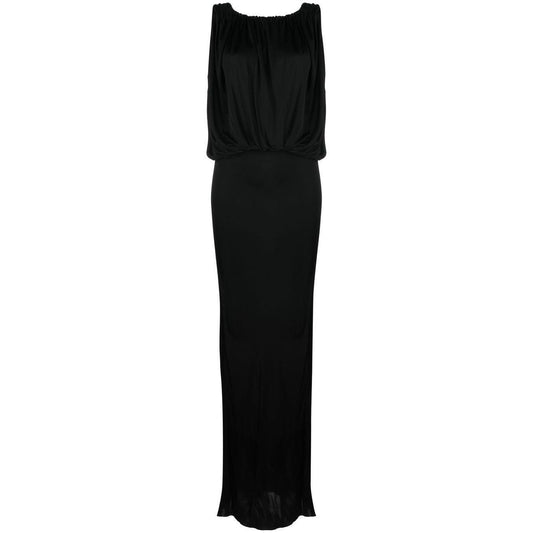 Saint Laurent draped sleeveless jersey dress 723241Y7F981000