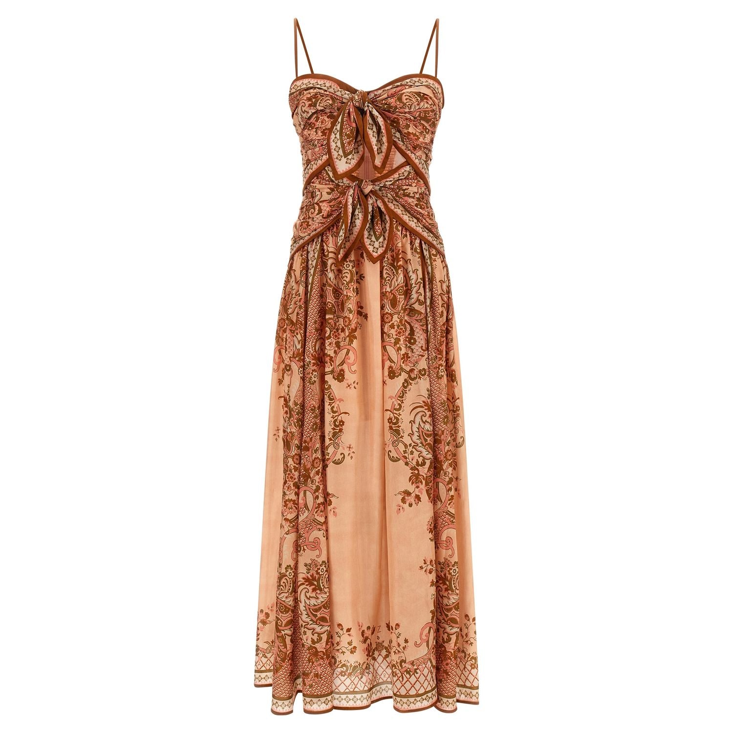 Zimmermann Multicolor Silk Midi Dress