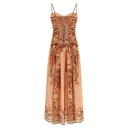 Zimmermann Multicolor Silk Midi Dress