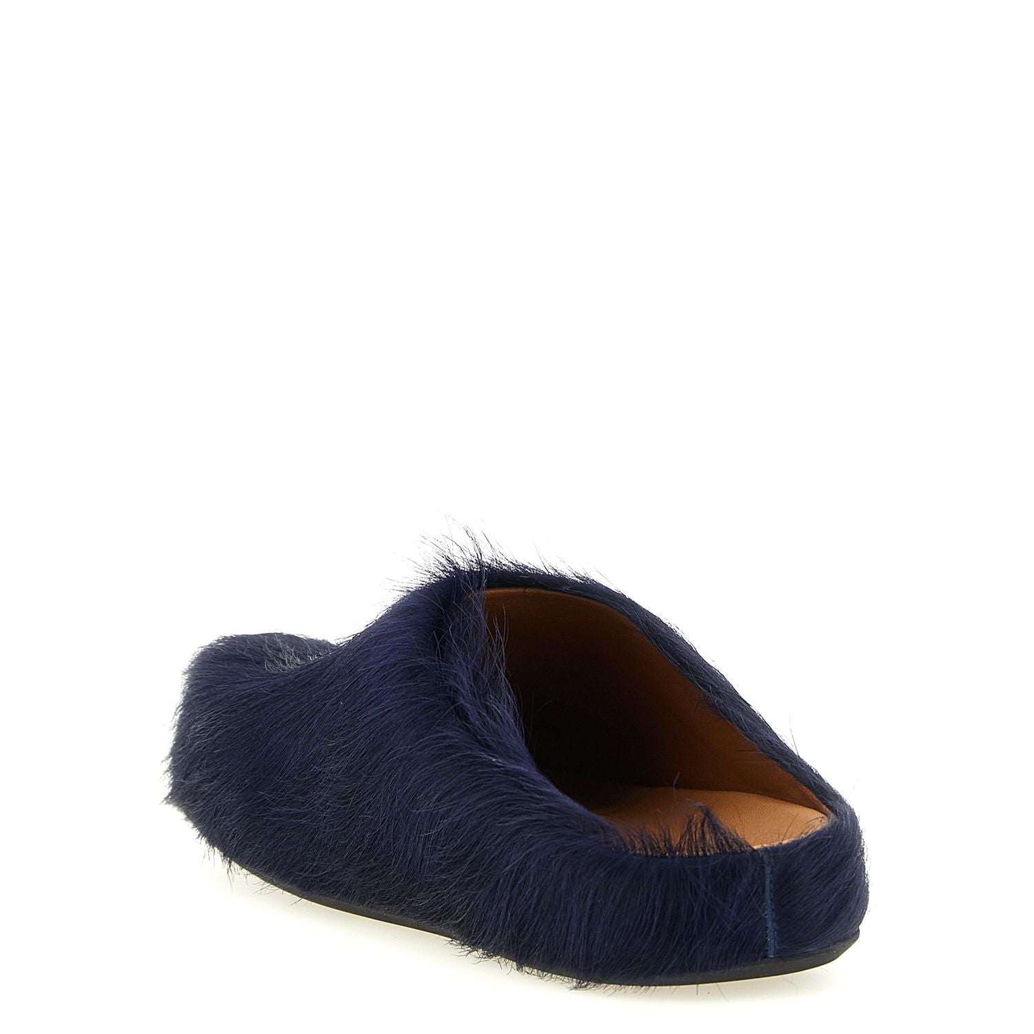 Marni Blue Calfskin Mules