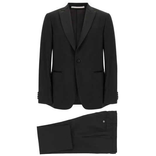 Pal Zileri Black Wool Two-Piece Suit
