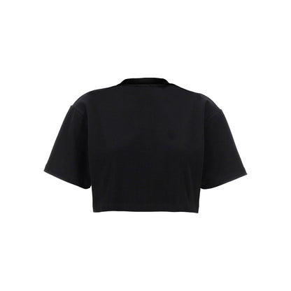 Off-White Black Cotton T-Shirt