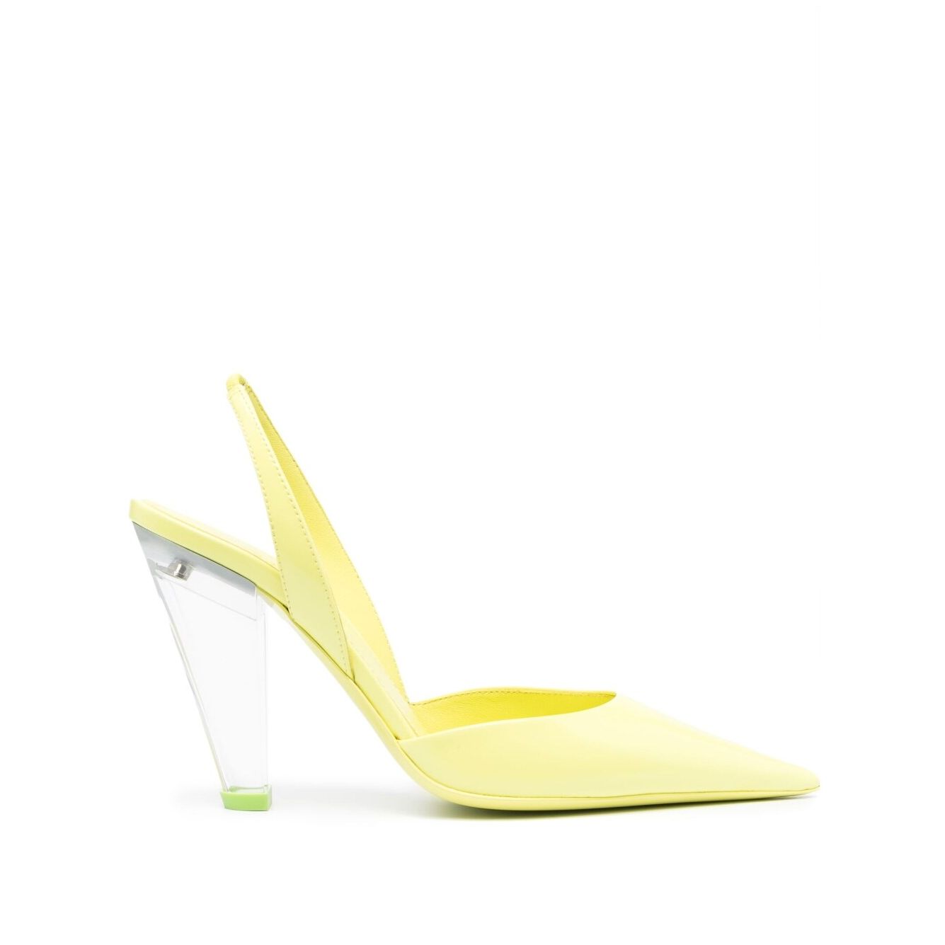 3JUIN With Heel Yellow Medium Heel